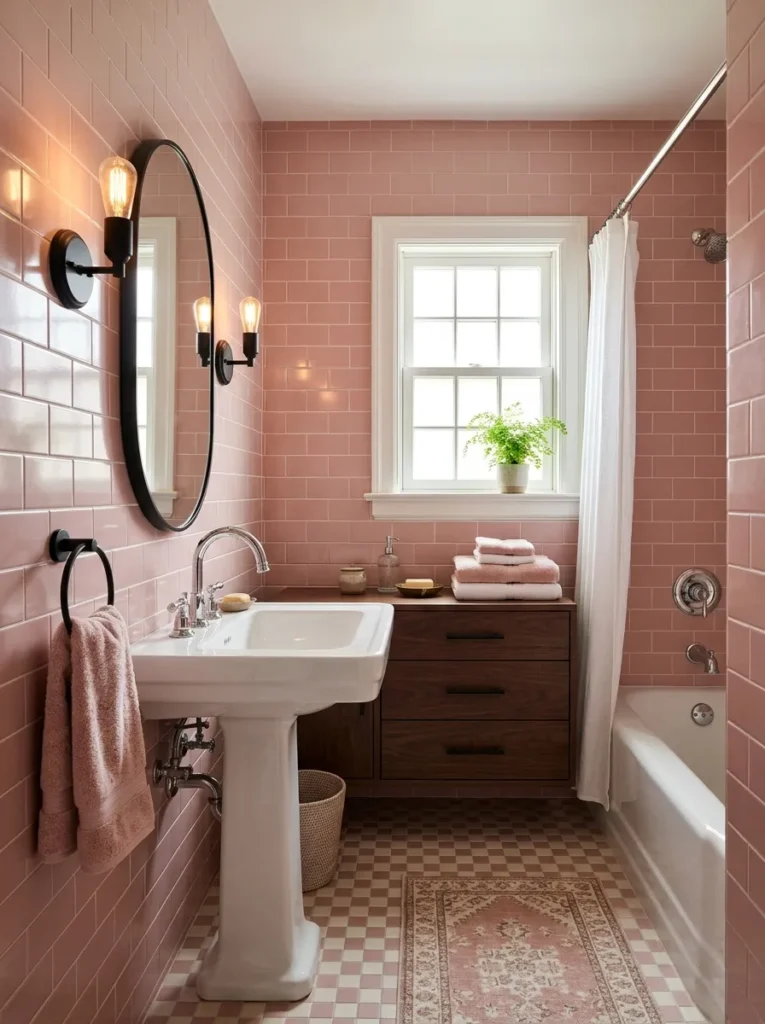 Pink-and-Black Contrast