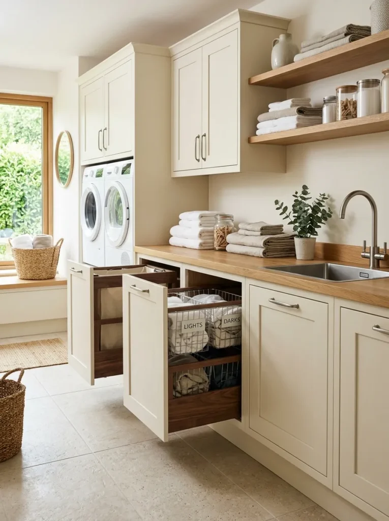 Pull Out Laundry Drawers