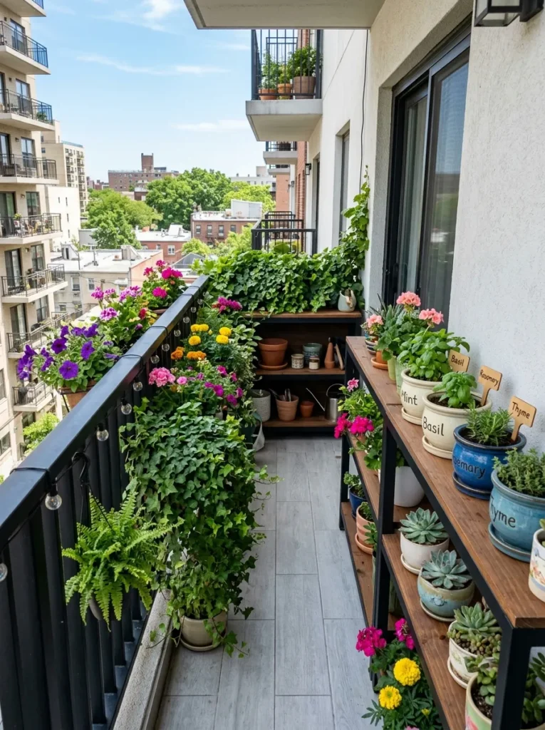 Railing Plant Shelves