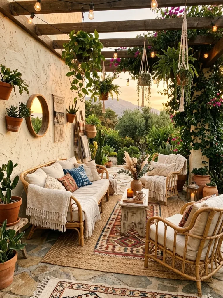 Rattan Lounge Corner