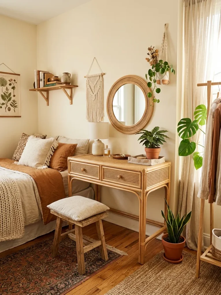 Rattan Vanity Table
