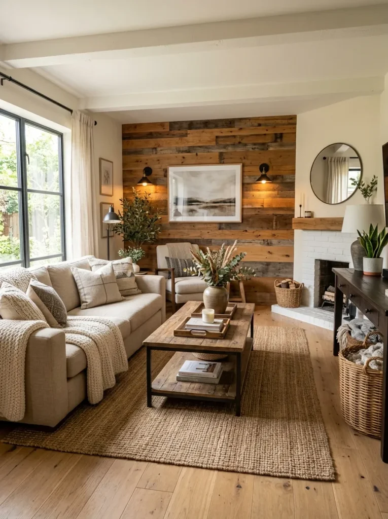 Reclaimed Wood Accent Wall