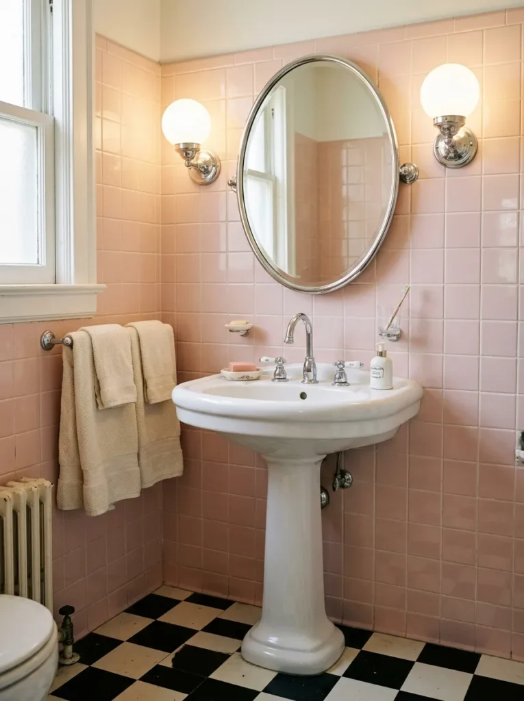 Retro Pedestal Vanity