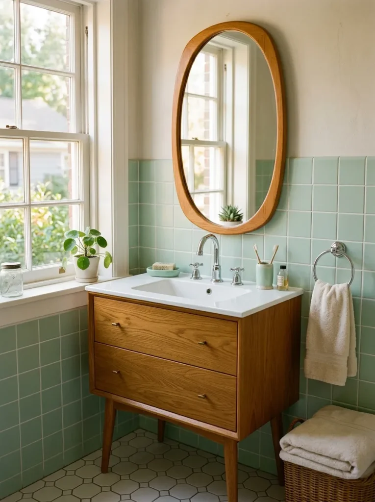 Retro Wood Vanity