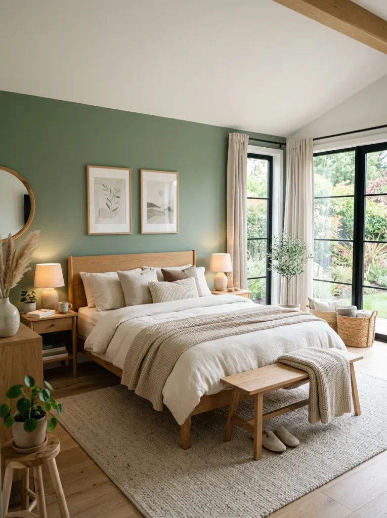 Sage Green Accent Wall