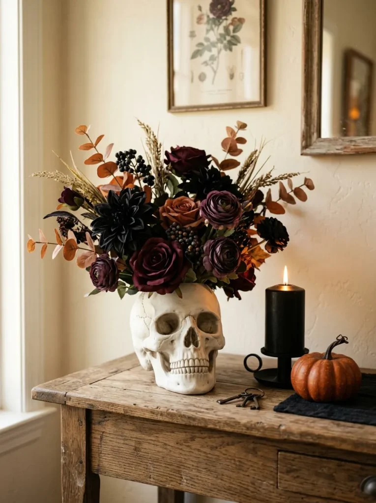 Skull Flower Vase