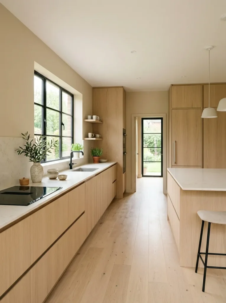 Sleek Handleless Cabinets