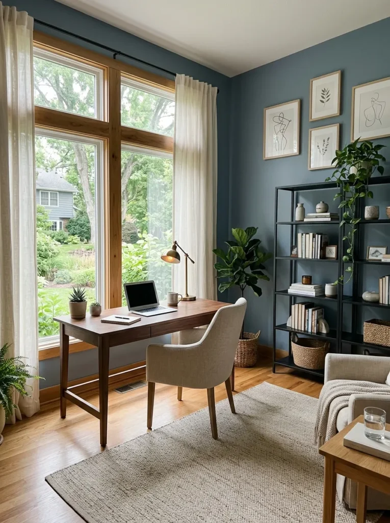 Smoky Blue Walls