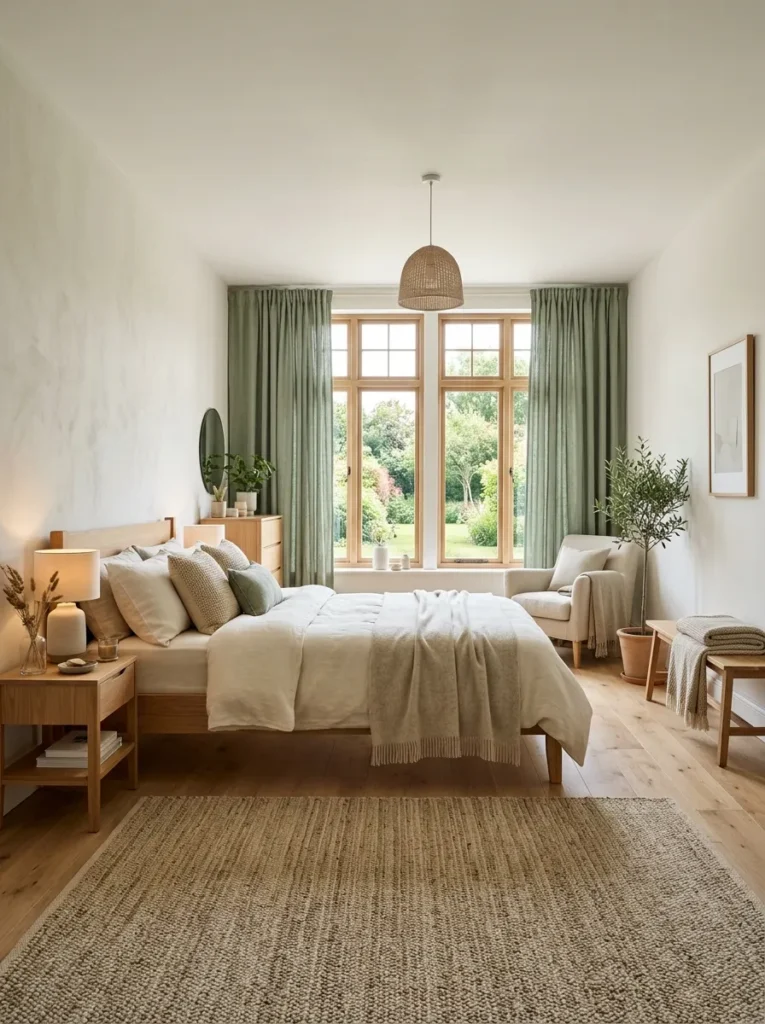 Soft Green Curtains