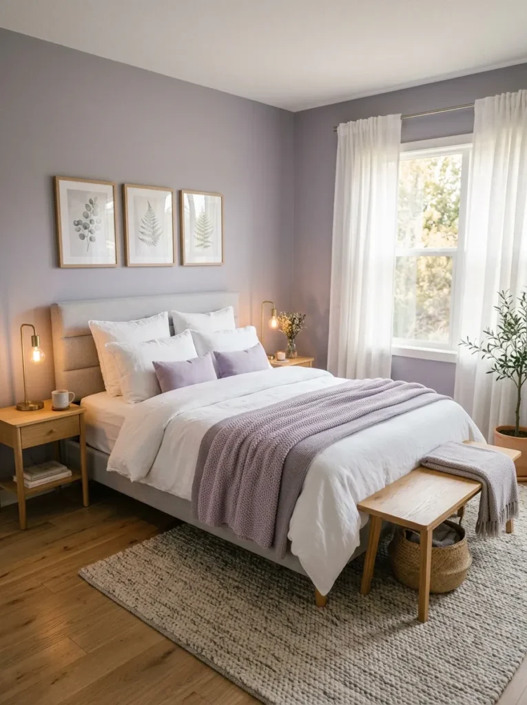 Soft Lavender Walls