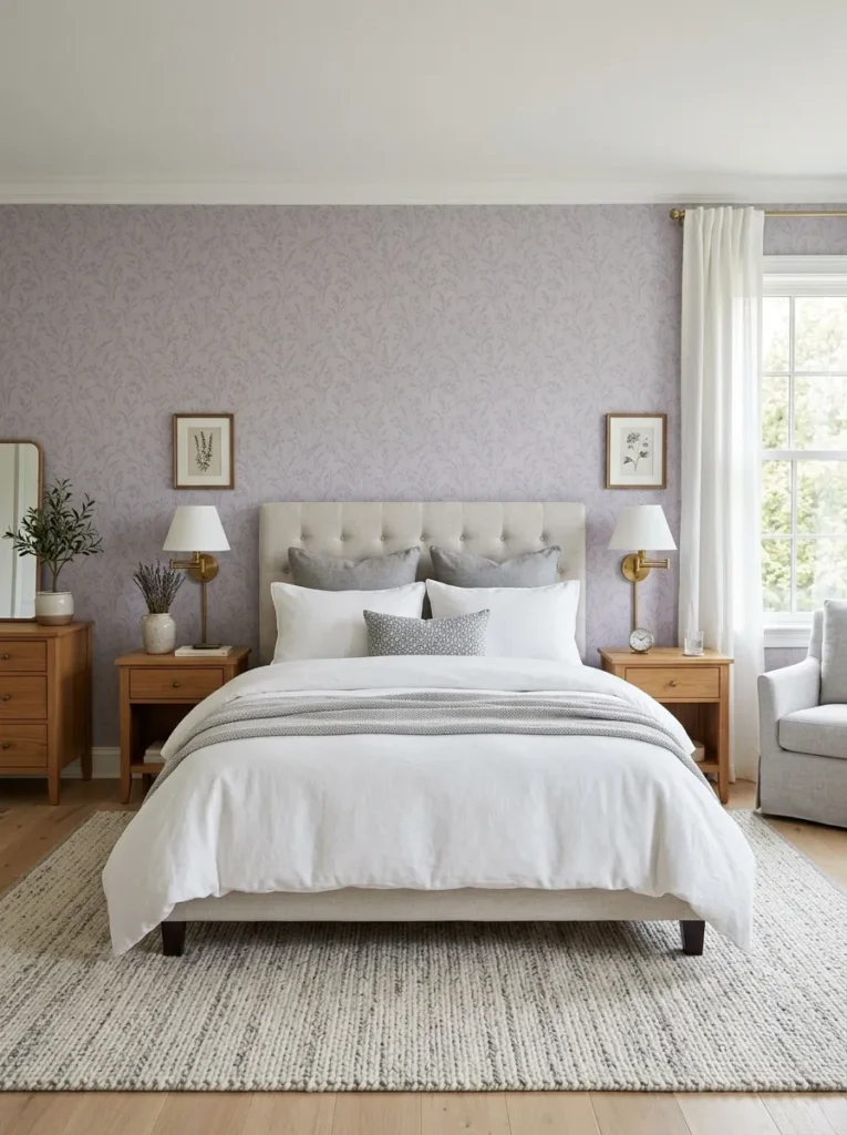 Soft Patterned Wallpaper