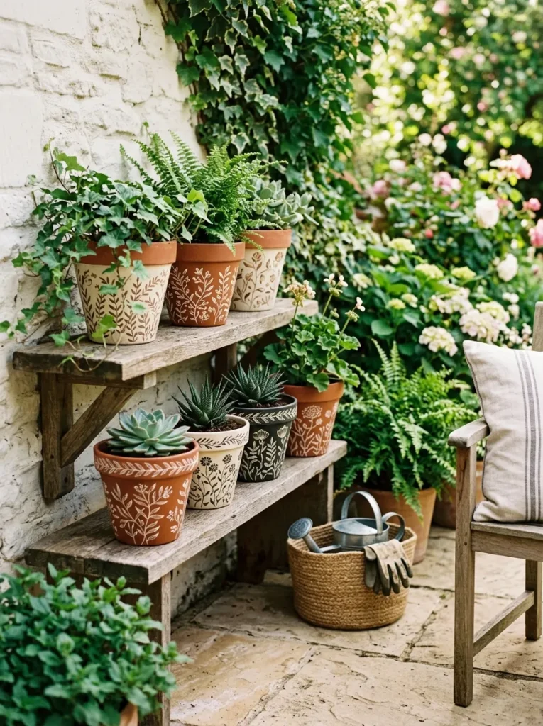 Terracotta Botanical Patterns