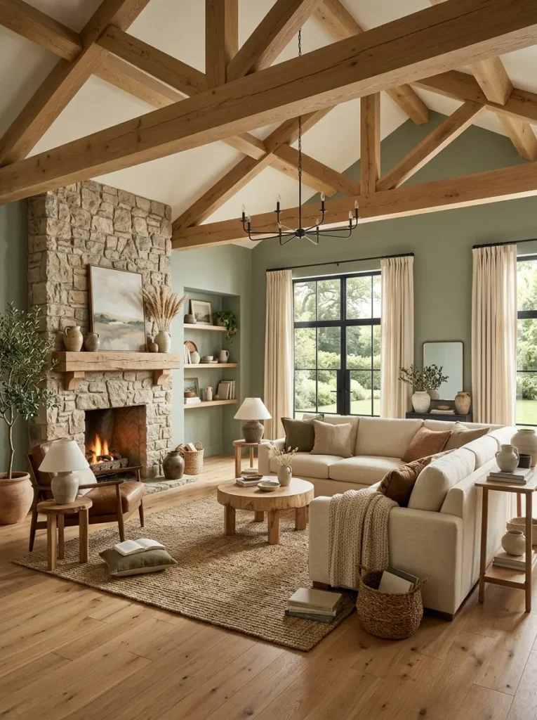 Textured Ceiling Beams