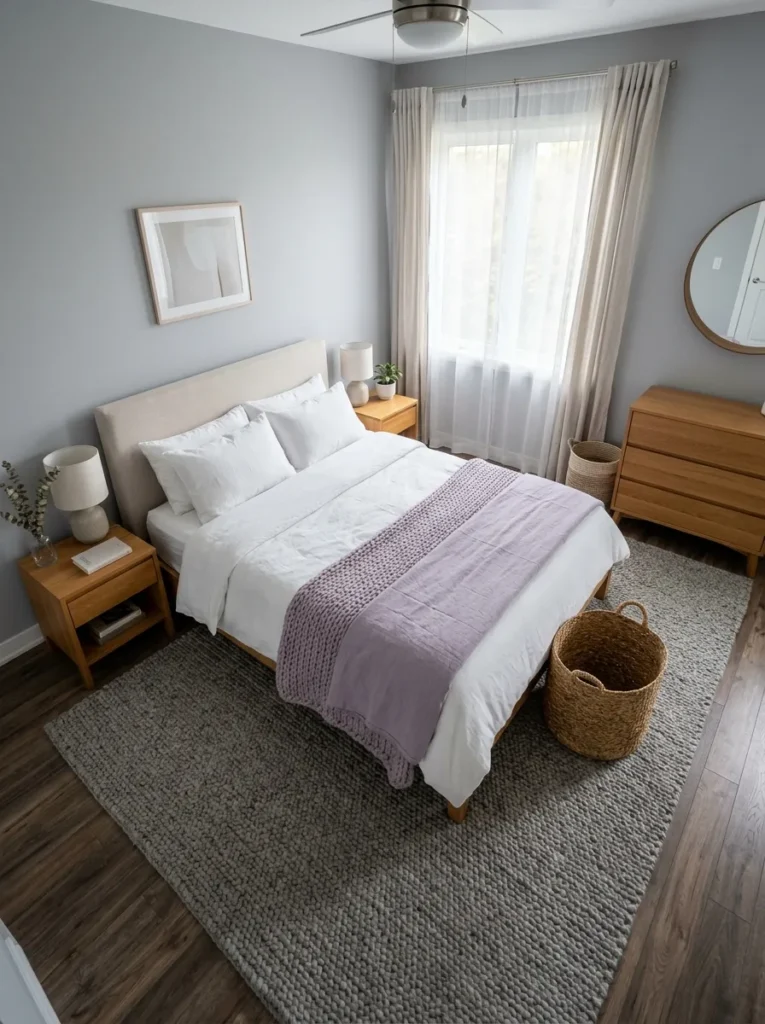 Textured Gray Rug