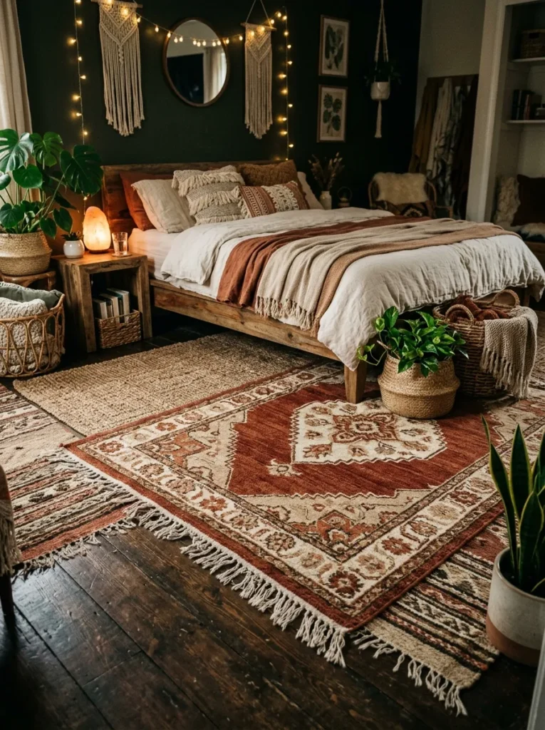 Textured Layered Rugs