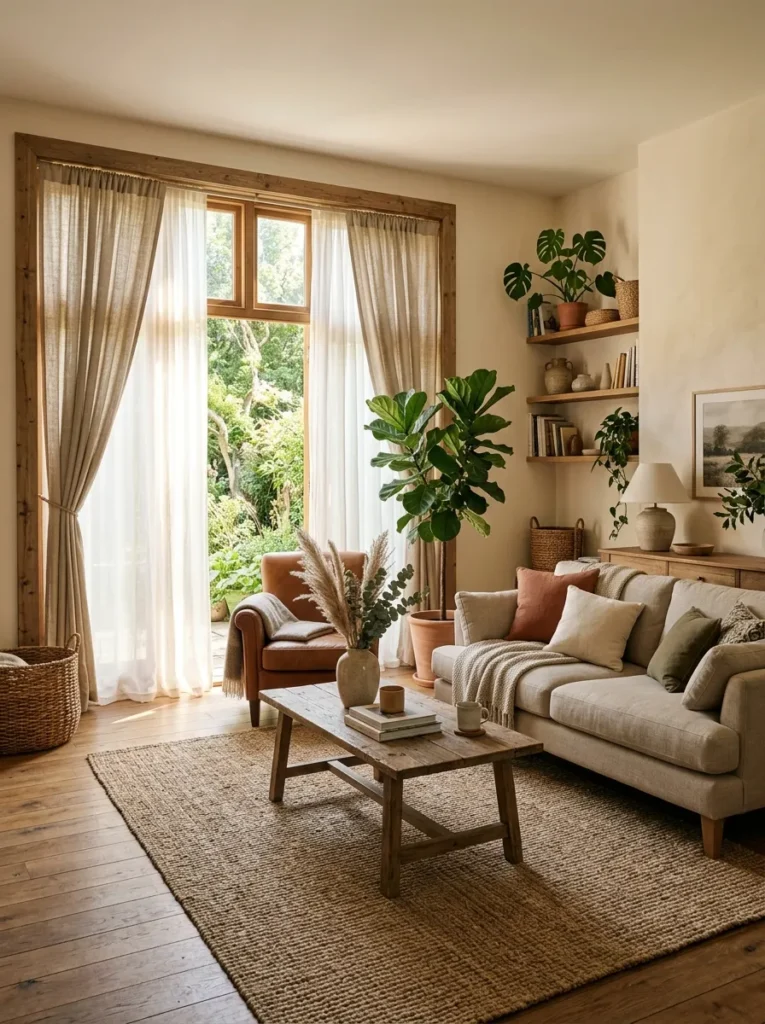 Warm Layered Curtains