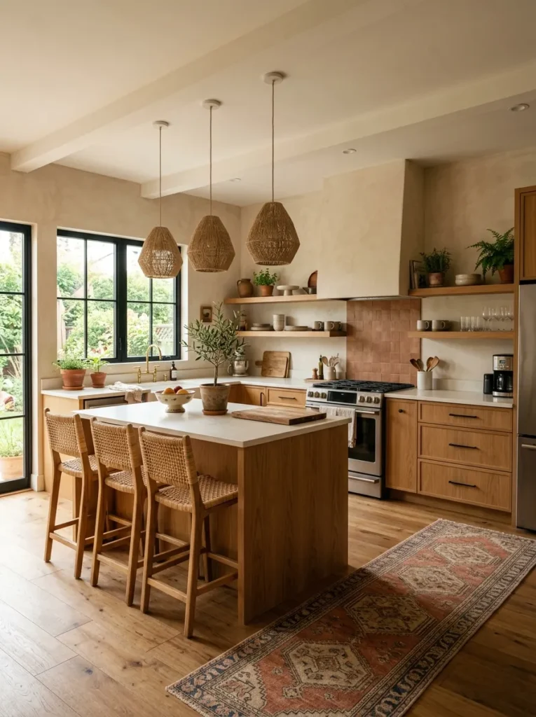 Warm Wood Cabinets