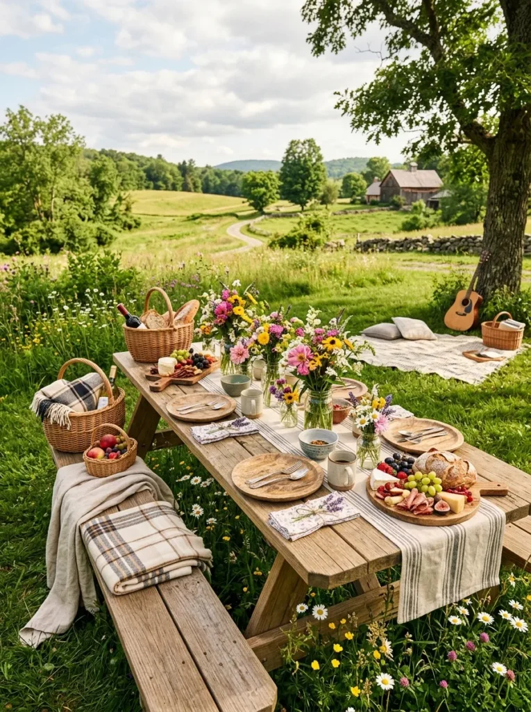 Wildflower Picnic Table