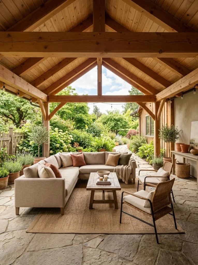 Wooden Beam Canopy