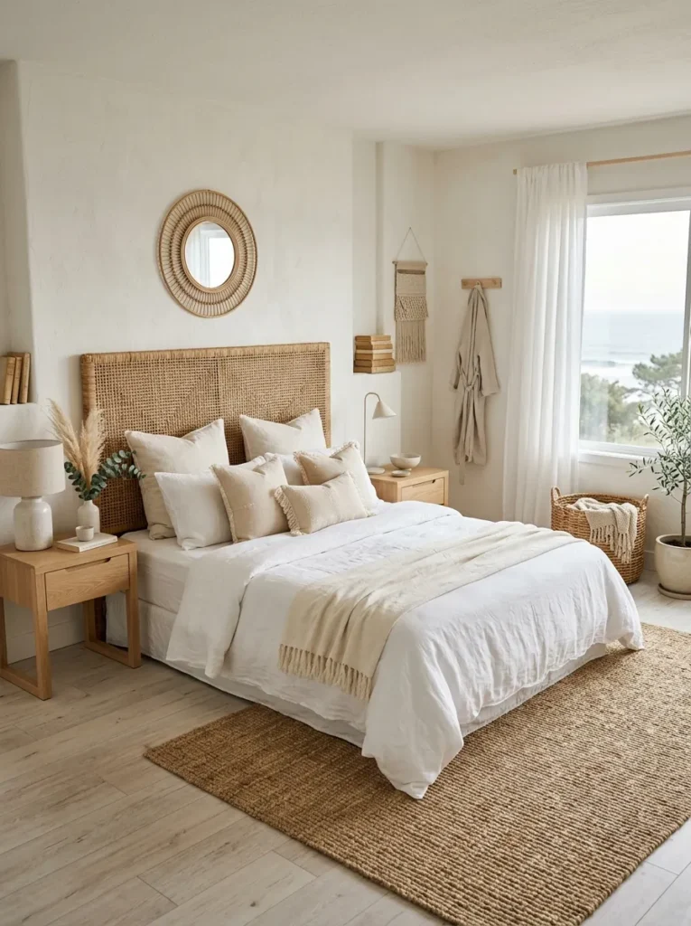 Woven Rattan Headboard