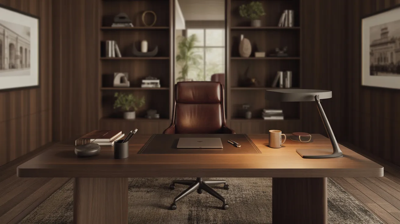 masculine home office