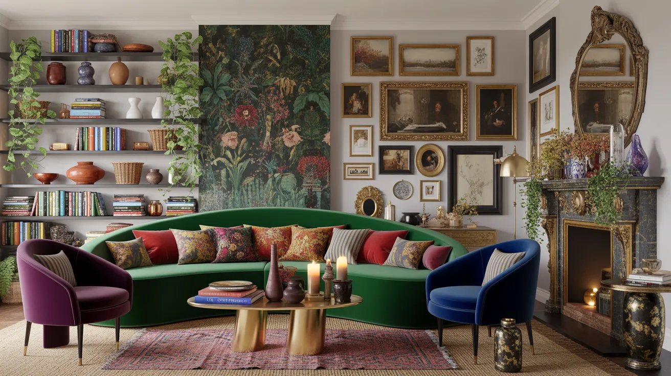 maximalist living room