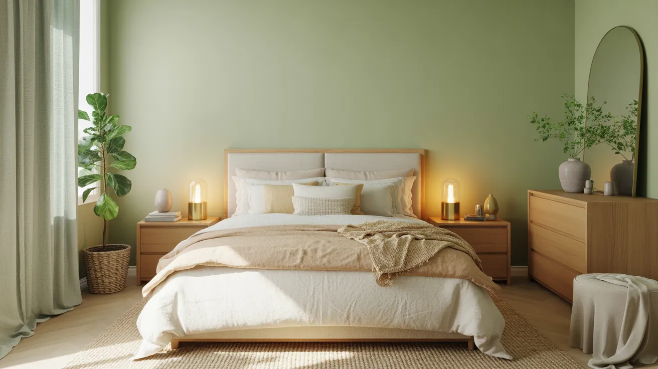 sage green bedroom