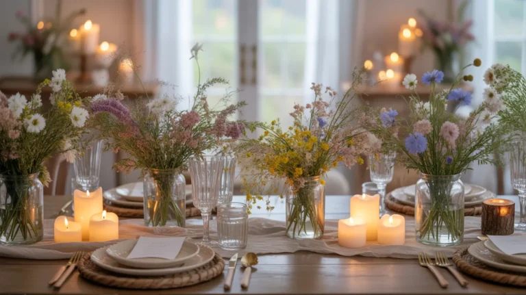 wildflower tablescape ideas