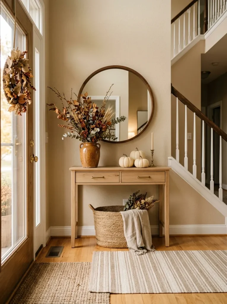 Autumn Entryway Styling