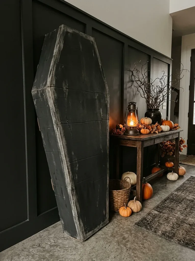 Cardboard Coffin Prop