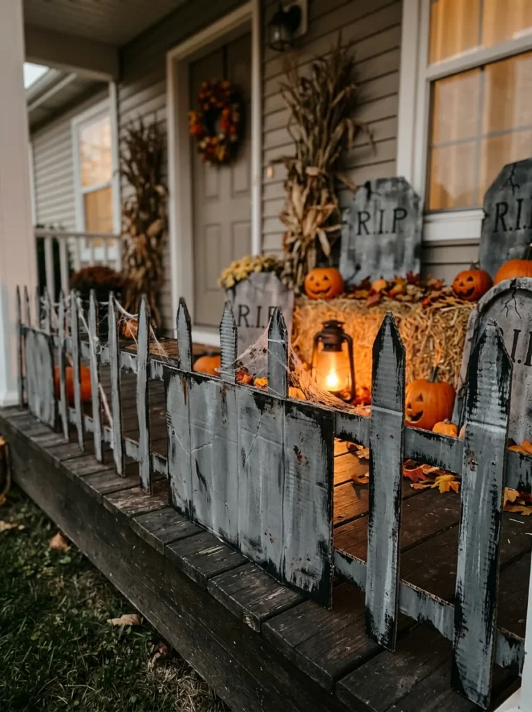 Cardboard Graveyard Fence