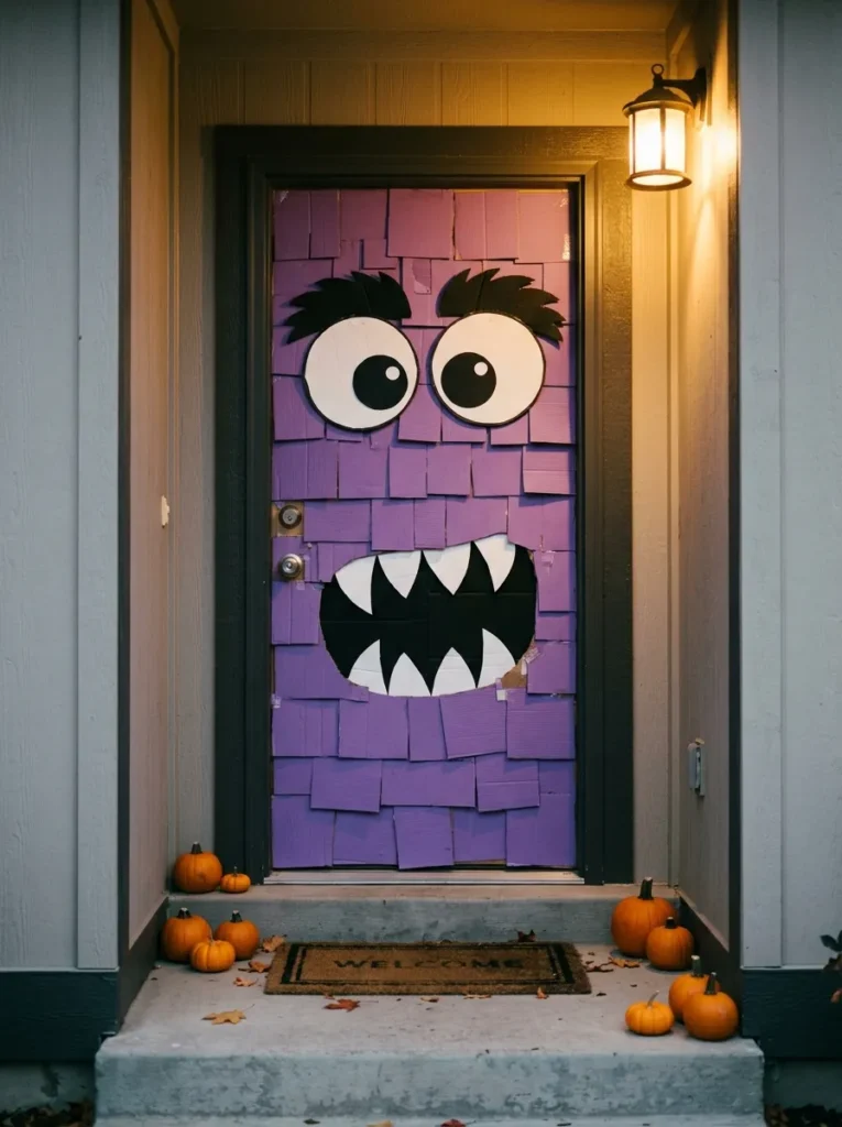 Cardboard Monster Door