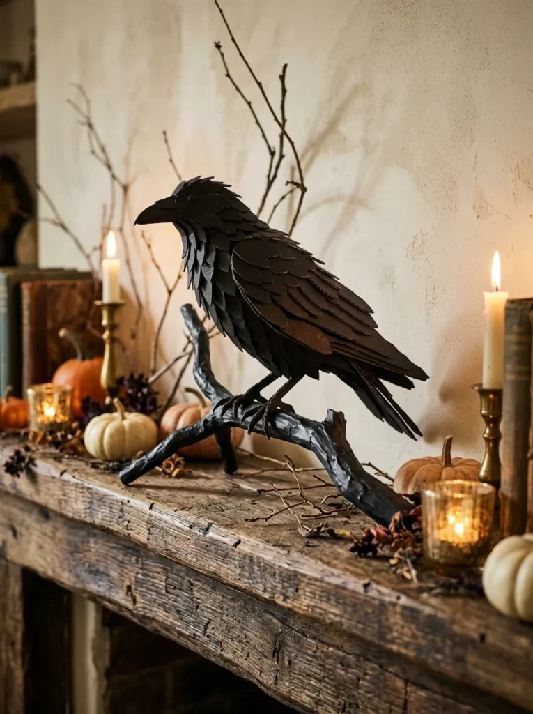 Cardboard Raven Perch