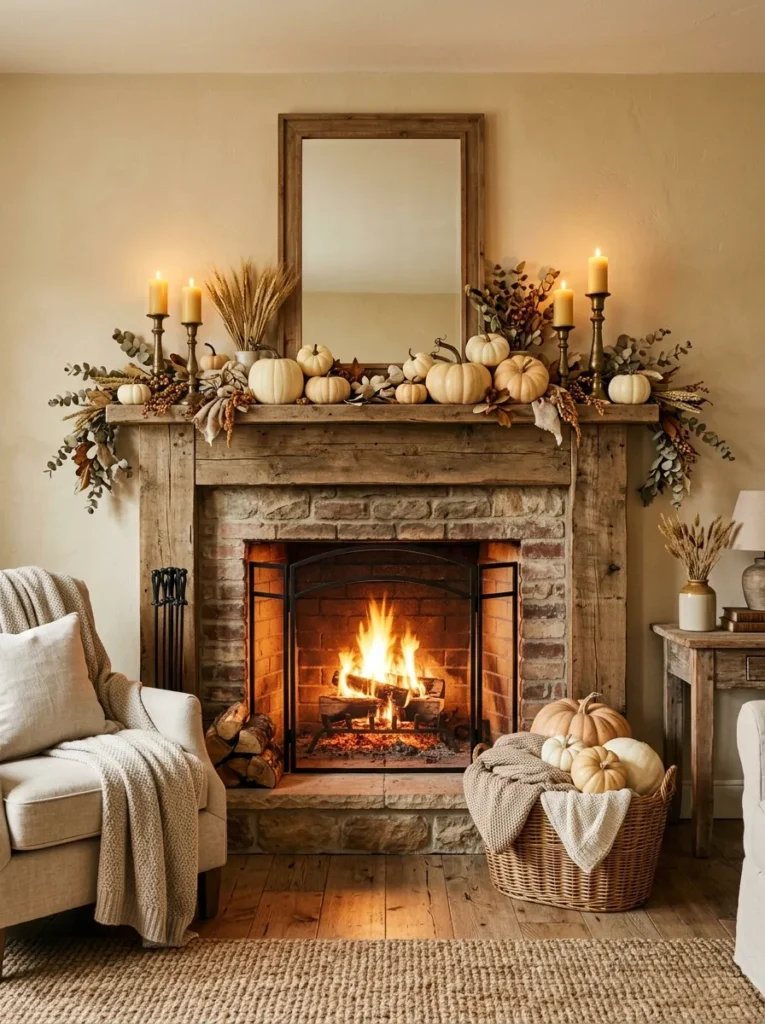 Cozy Fireplace Mantel