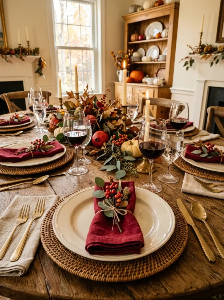Cranberry Color Accents