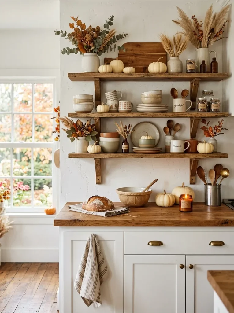 Festive Kitchen Shelves