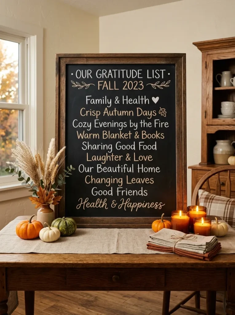 Gratitude List Board