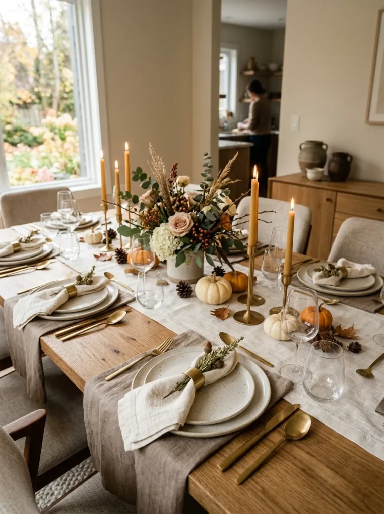Layered Linen Runner