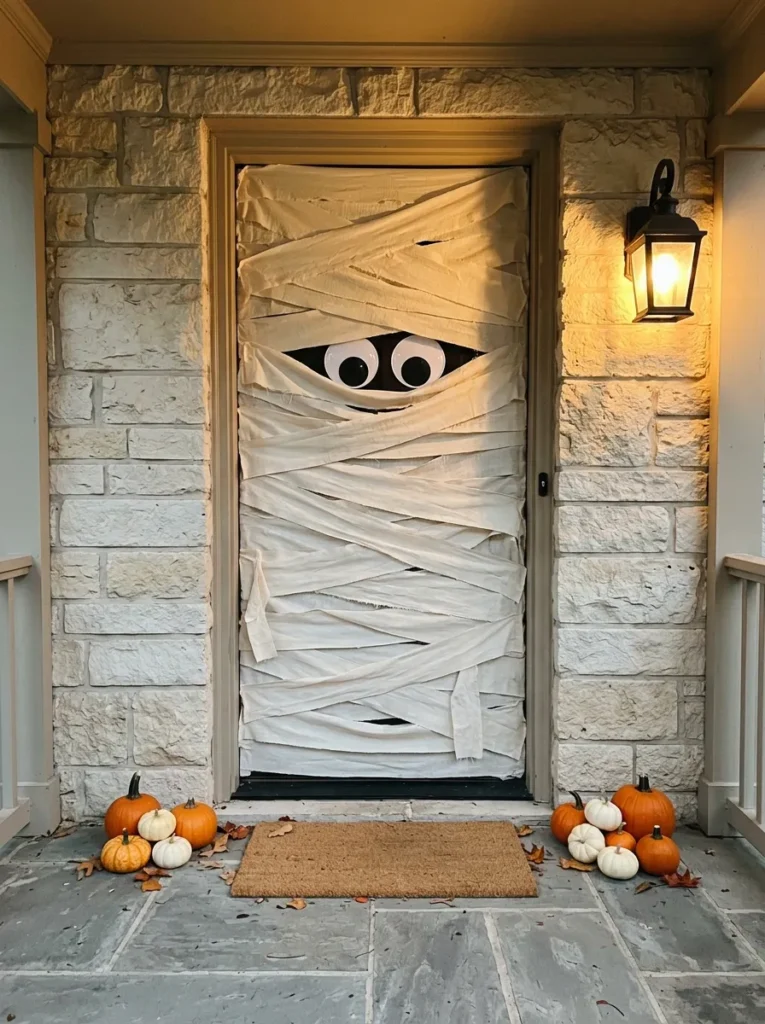 Mummy Wrapped Door