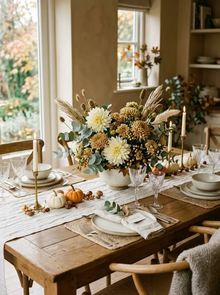 Neutral Floral Bowl