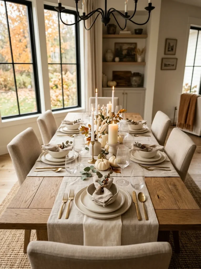Neutral Linen Tablescape