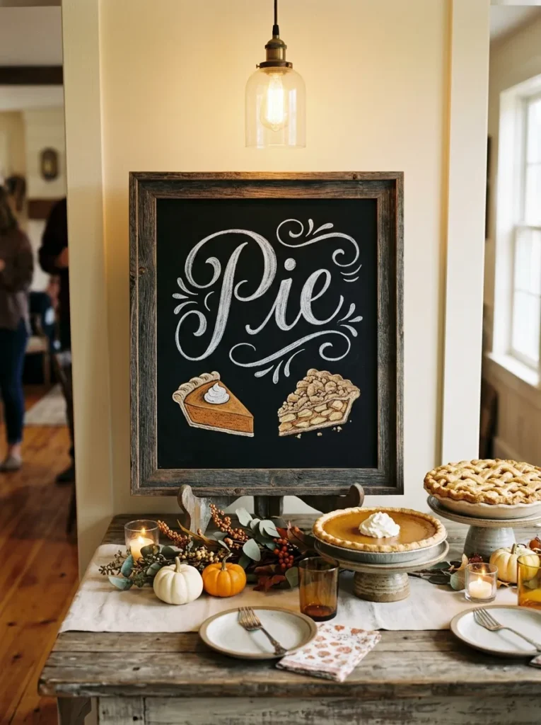 Pie Dessert Sign
