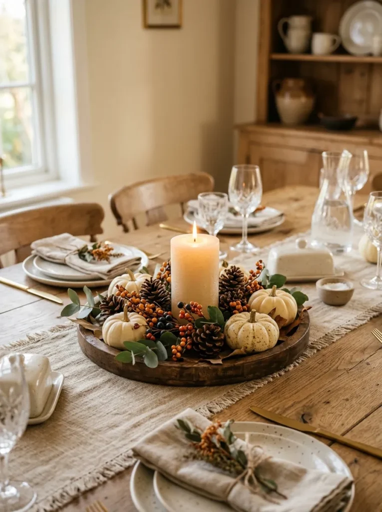 Pinecone Candle Ring