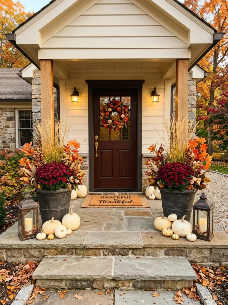 Thanksgiving Porch Pots