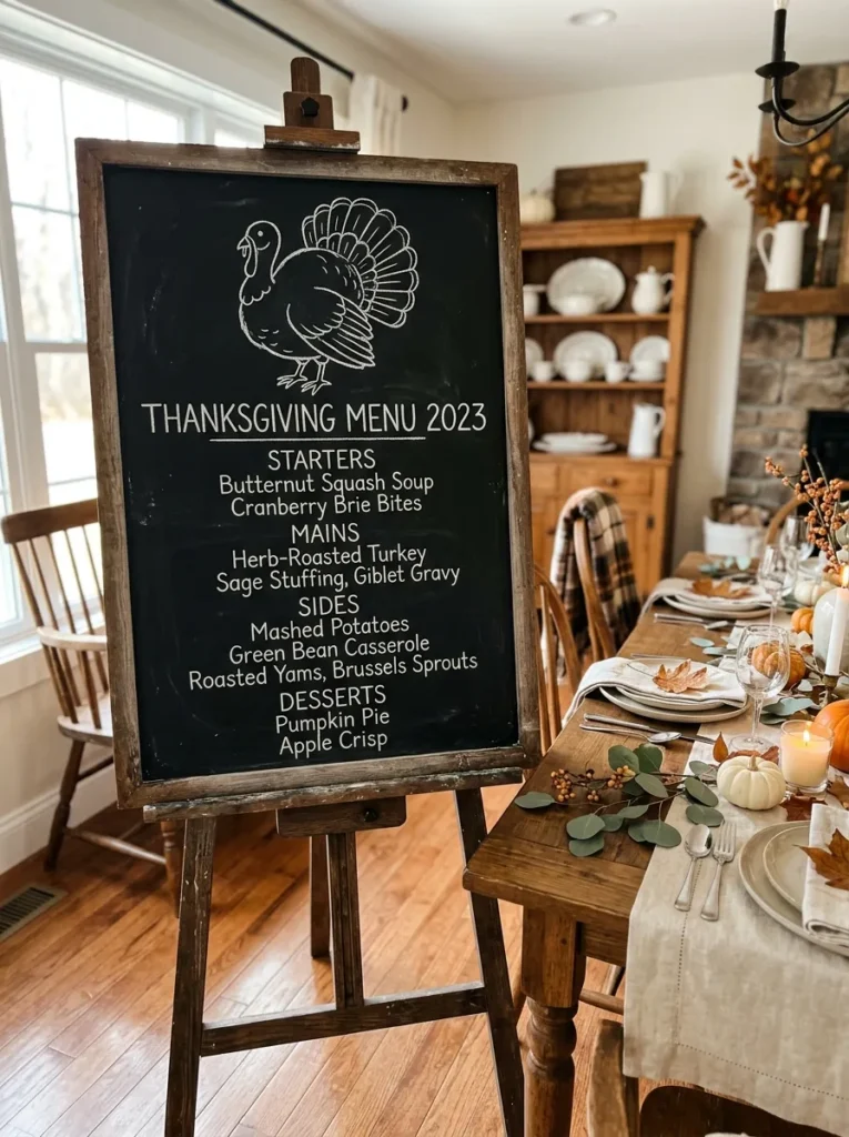 Turkey Menu Board